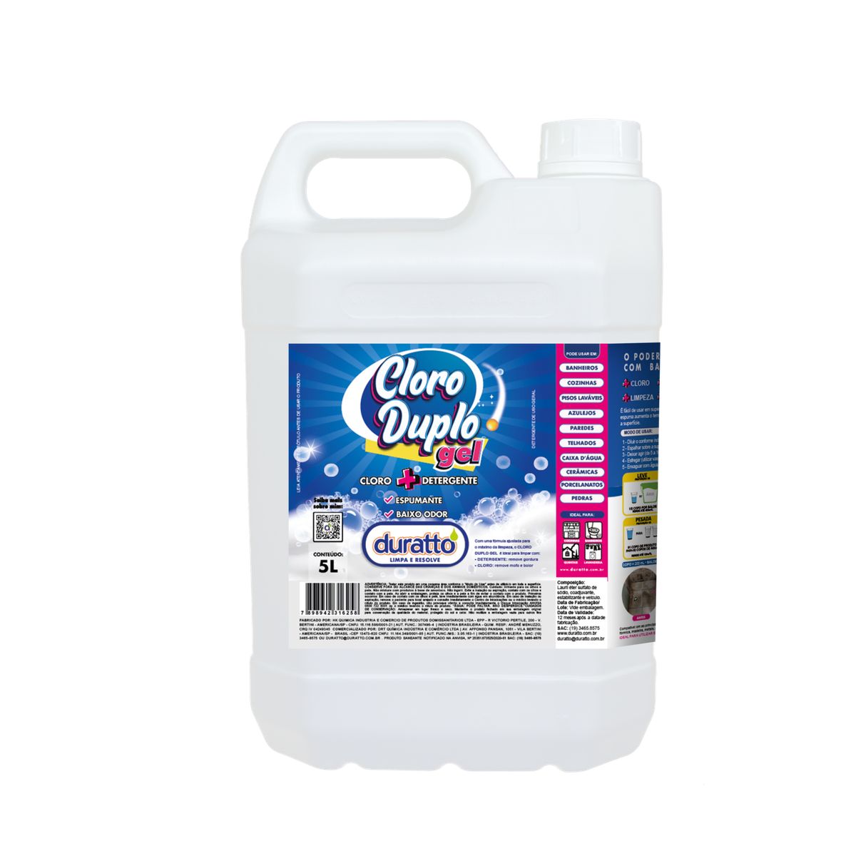 Cloro Duplo Power Gel 5l, marca  - Foto Principal