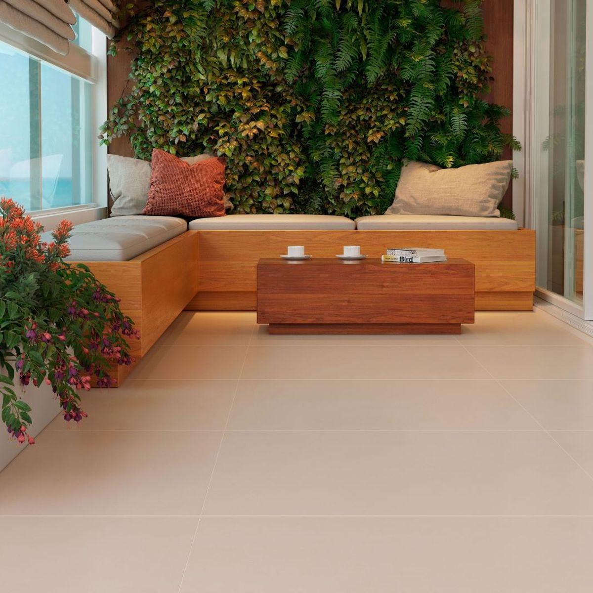 Porcelanato Retificado Acetinado Urban Beige Interno 84x84 Cm Caixa 2,12 M2, marca Elizabeth - Foto 2