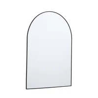 Espelho 55x75cm Arco Aluminio Preto Just Home Collection