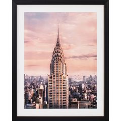 Quadro 40x50cm New York Chrysler Building Preto Just Home Collection