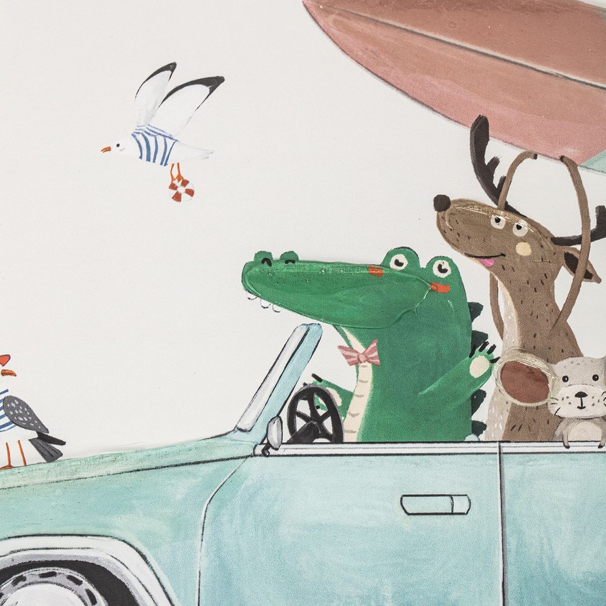 Quadro 40x30cm Passeio dos Bichos 1 Just Home Collection, marca Just Home Collection - Foto 2
