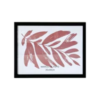 Moldura 30X40Cm Mdf Com Vidro Preto Just Home Collection