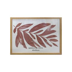 Moldura 40X50Cm Mdf Com Vidro Natural Just Home Collection