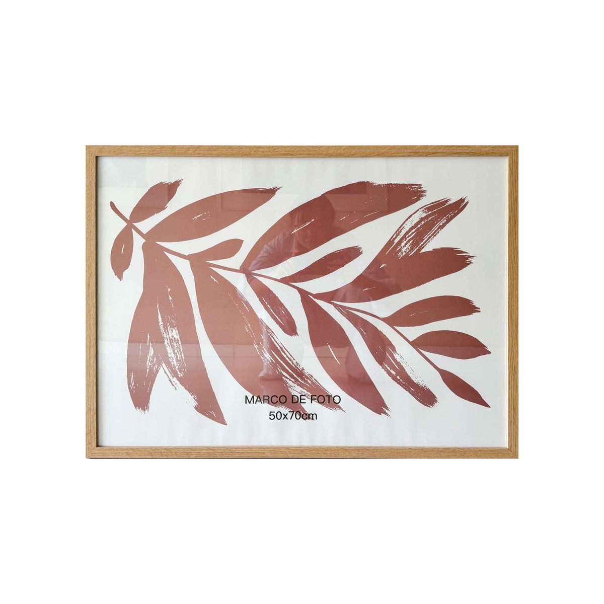 Moldura 50X70Cm Mdf Com Vidro Natural Just Home Collection, marca  - Foto Principal