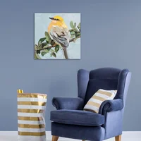 Quadro 40x40cm Passarinho Amarelo Just Home Collection