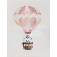 Quadro 30x40cm Balao Infantil Rosa Just Home Collection