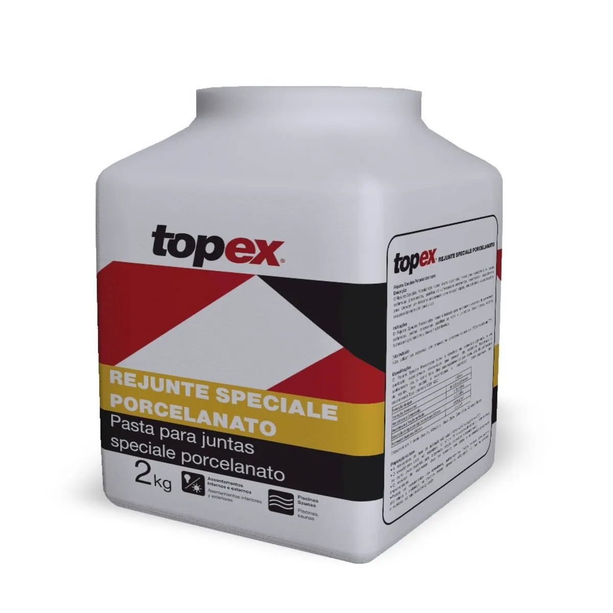 Rejunte Speciale para Porcelanato Platina Pote 2 Kg Topex, marca Topex - Foto 2