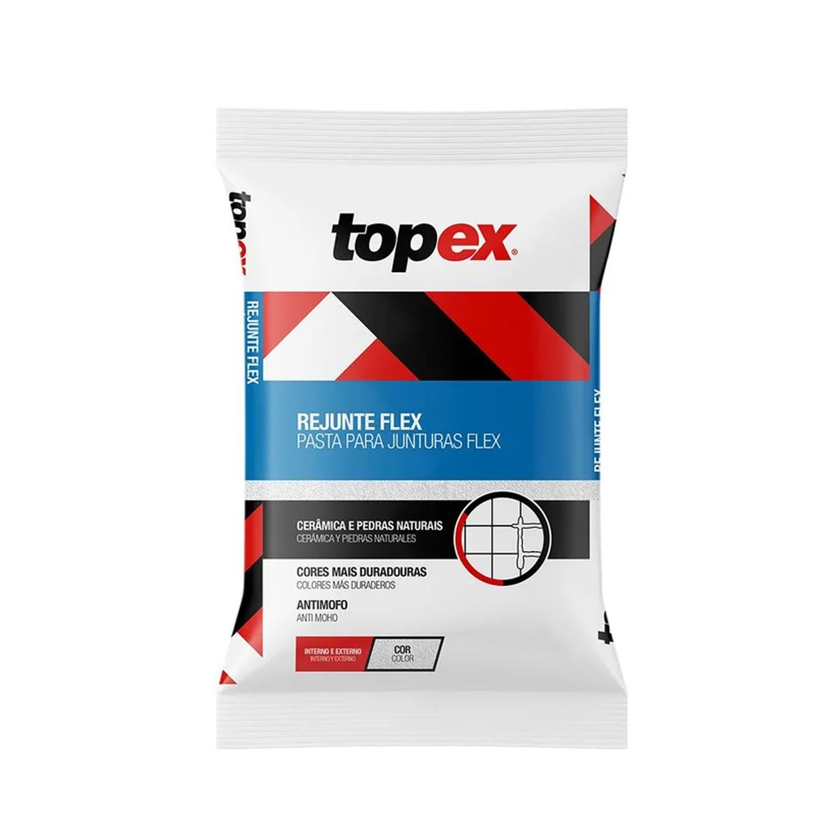 Rejunte Flexivel Branco Saco 1 Kg Topex, marca Topex - Foto Principal