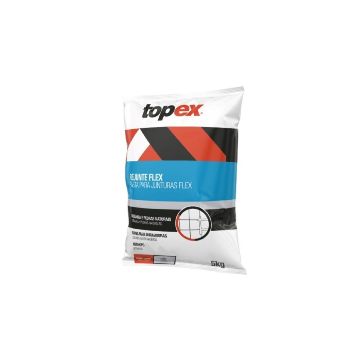 Rejunte Flexivel Branco Saco 5 Kg Topex, marca Topex - Foto 2