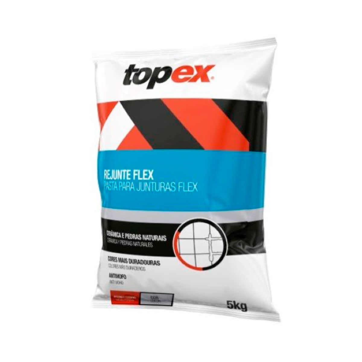 Rejunte Flexivel Branco Saco 5 Kg Topex, marca Topex - Foto Principal