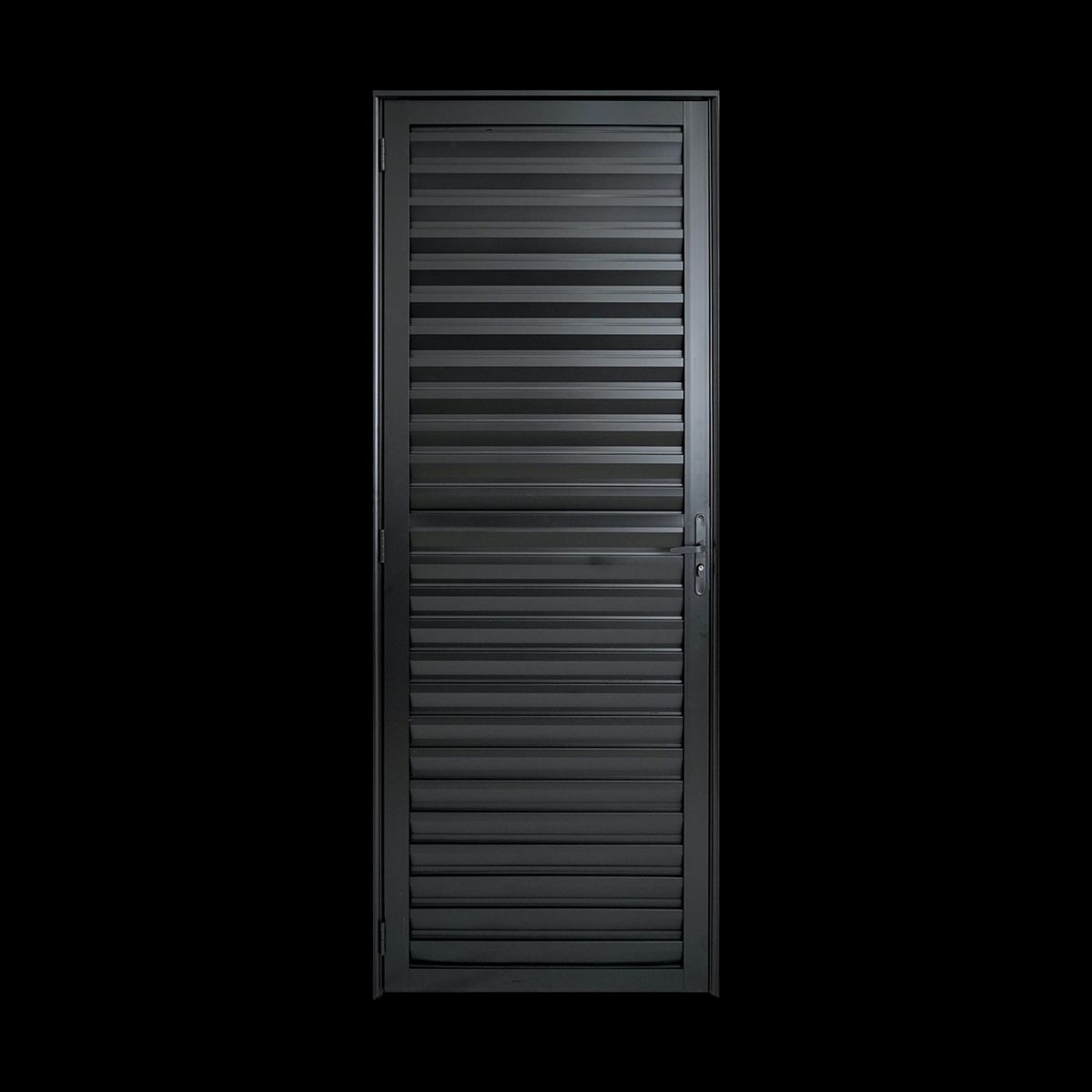 Porta Palheta 210x80 Esquerdo Preto Plus Lux Esquadrias, marca Lux Esquadrias - Foto Principal