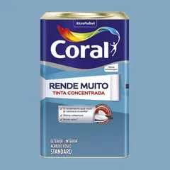 Tinta Acrilica Standard Coral Rende Muito Azul Profundo 16l