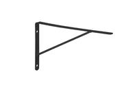 Suporte em L  de Aço Ate 30kg 120x230x15mm Espessura 1,8mm Preto