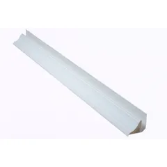 Moldura Pvc Meia Cana Branco 6m