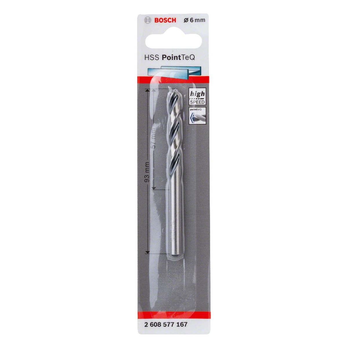Broca para Metal Hss-pointteq 6,0mm, marca Bosch - Foto 2