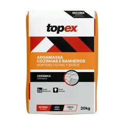 Argamassa para Cozinhas e Banheiros Cinza Saco 20 Kg Topex