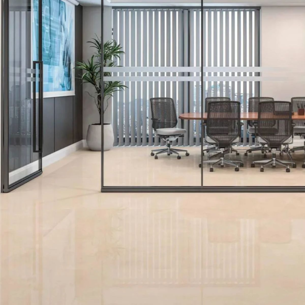 Porcelanato Polido Retificado Urban Bege Interno 71x71cm Caixa 2,52 m² Savane, marca Savane - Foto Principal