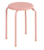 Banco Metal Rosado Just Home Collection