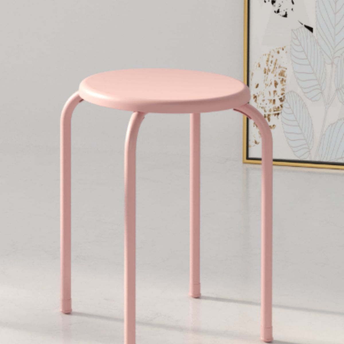 Banco Metal Rosado Just Home Collection, marca Just Home Collection - Foto 2