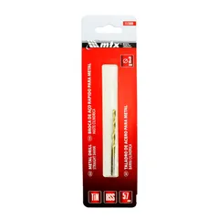 Broca de Aço Rápido para Metal, 3 Mm, Nitreto de Titânio, Haste Cilíndrica, 1 Pçs MTX