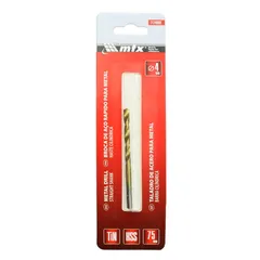 Broca de Aço Rápido para Metal, 4 Mm, Nitreto de Titânio, Haste Cilíndrica, 1 Pçs MTX