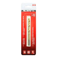 Broca de Aço Rápido para Metal, 5,5 Mm, Nitreto de Titânio, Haste Cilíndrica, 1 Pçs MTX