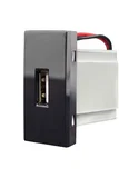 Módulo Tomada 2a Usb Bivolt Inova Pro Class Black Piano