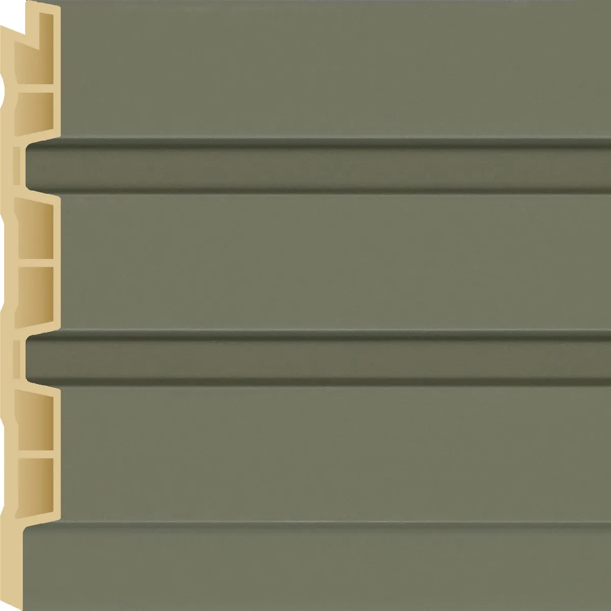 Painel Ripado Wpc Verde Oliva 12x240 0,28m2 Unidade Holztek, marca Holztek - Foto Principal