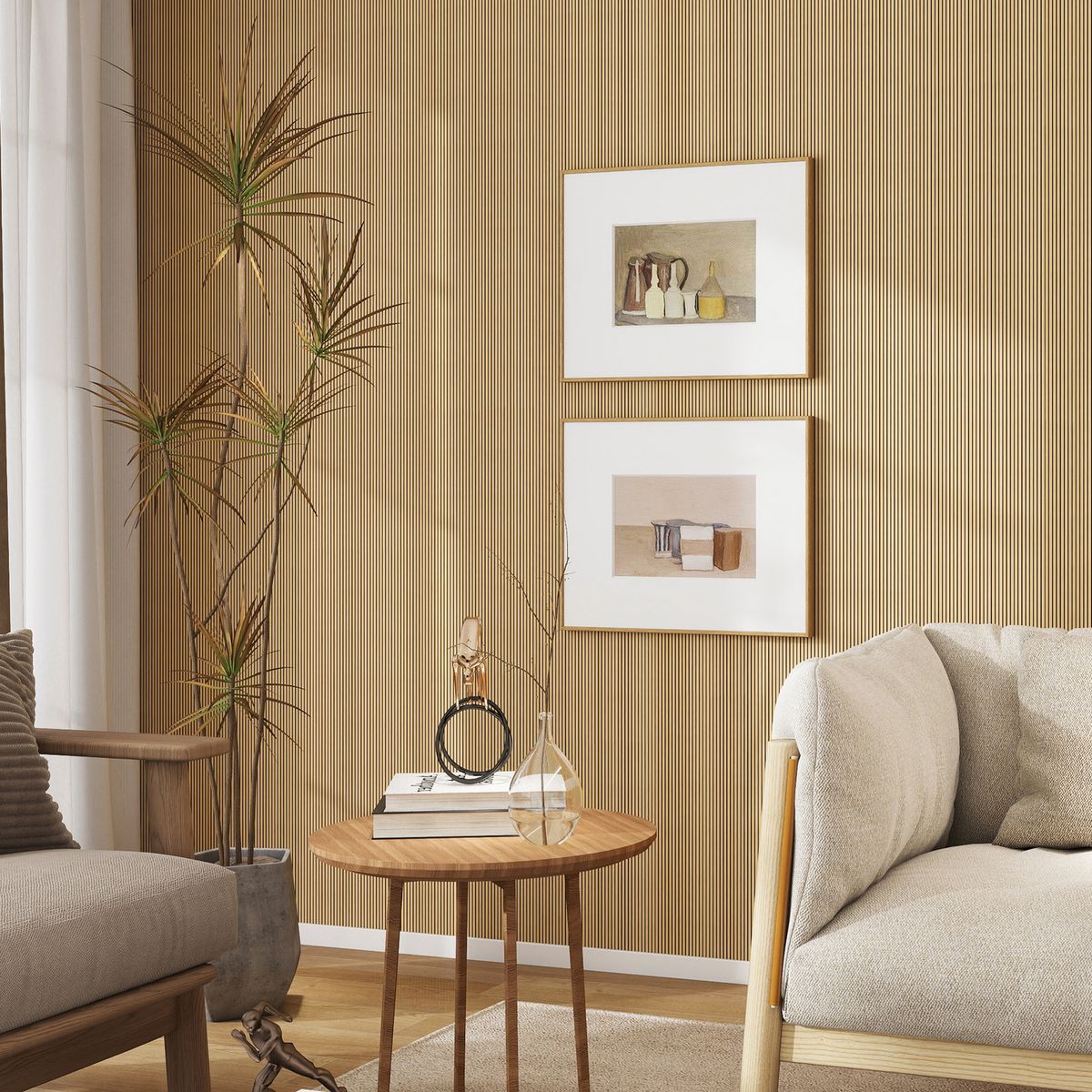 Painel Ripado Wpc Café Claro 30x240 0,72m2 Unidade Holztek, marca Holztek - Foto 2