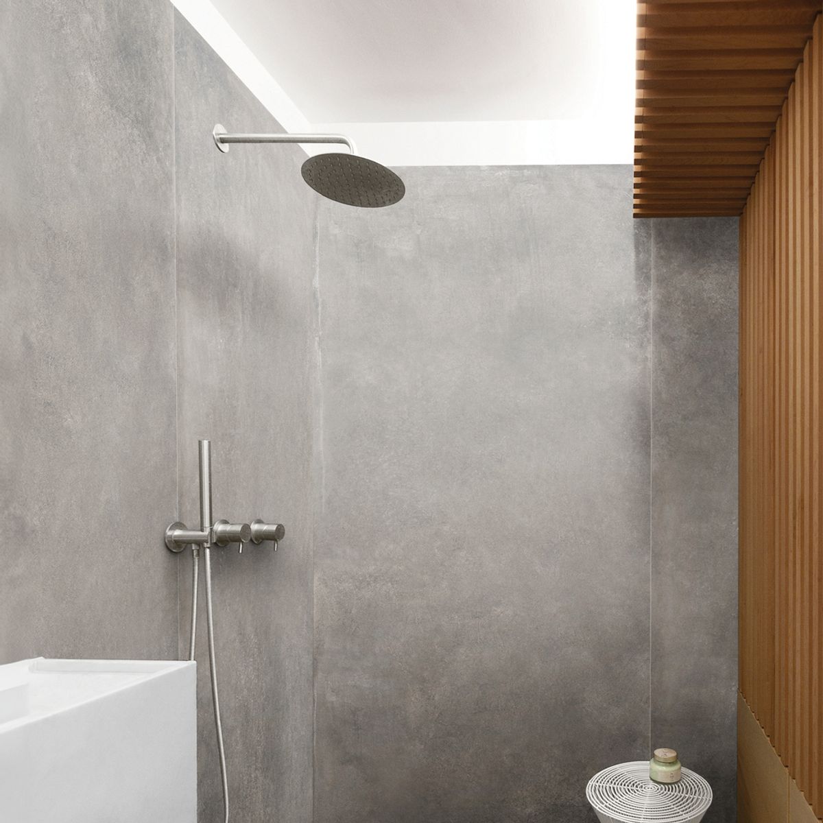 Porcelanato Acetinado Esmaltado Cinza 90x90cm Portobello Retificado Caixa 2,42m² Nord Cement, marca Portobello - Foto Principal