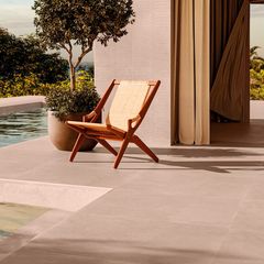 Porcelanato Acetinado Esmaltado Bege Externo 90x90cm Portobello Retificado Caixa 2,42m² Oasi Duna