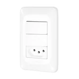 Conj 2interrup Sim+1tomada 2p+t10a4x2 Legrand