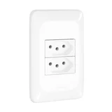 Conj 2 Tomadas 2p+t 10a 4x2 - Pial Pop Legrand