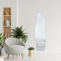 Espelho Decorativo 50X160Cm Com Led Organic Shape Just Home Collection