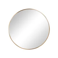 Espelho 100cm Redondo Dourado Just Home Collection