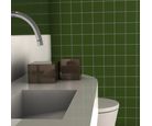 Revestimento Telado Verde Musgo Acetinado Bold Interno 10x10cm Caixa 2,07m² Ceral