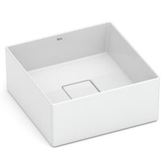 Cuba de Apoio Quadrada Branca 30x30cm T3 Terra Roca