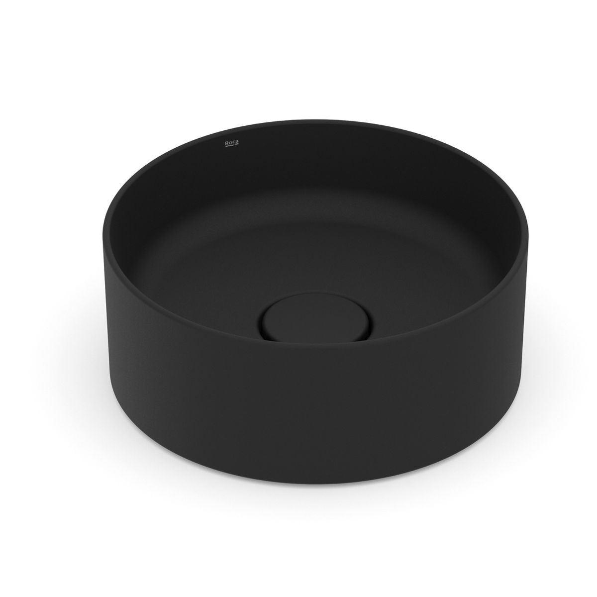 Cuba de Apoio Rendonda Preta Matte 30cm Terra Roca, marca Roca - Foto Principal