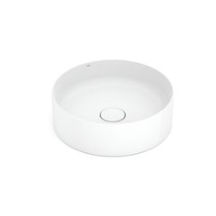 Cuba de Apoio Rendonda Branca 39cm Terra Roca