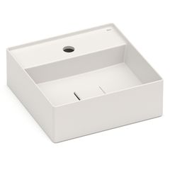 Cuba de Apoio Quadrada Bege 35x35cm T8 Terra Roca