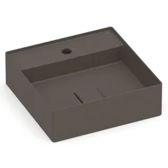 Cuba de Apoio com Mesa Quadrada Cafe 40x40cm T9 Terra Roca