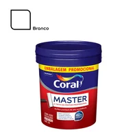 Tinta Acrilica Premium Coral Master,  Branco Fosco, 20L