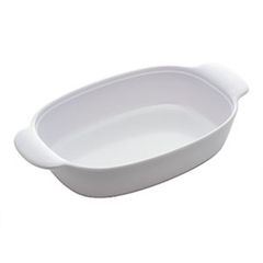 Travessa Oval de Melamina Milão Branca 23cm X 13cm X 5cm - Lyor