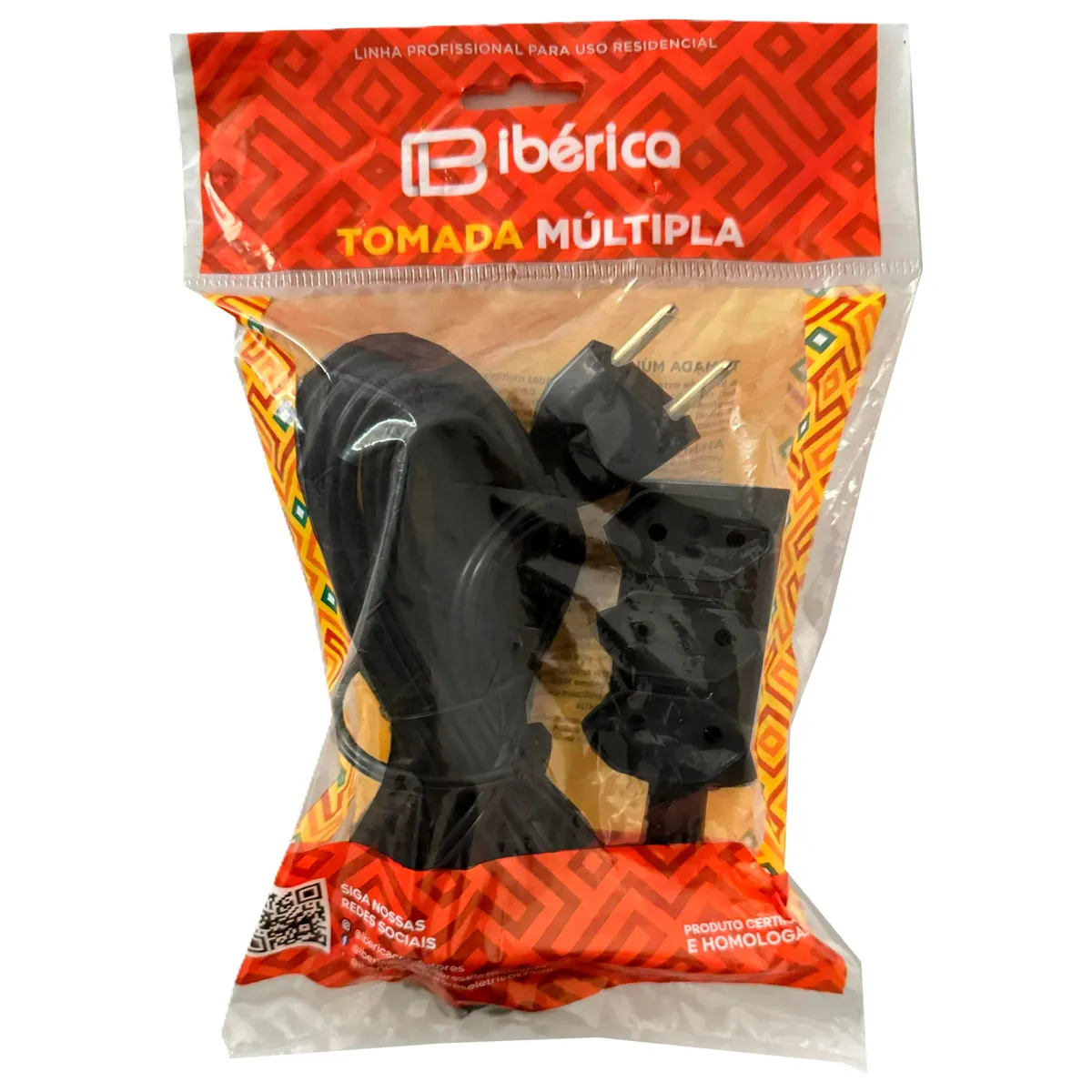 Extensao multipla Iberica  PP Plano 3x0,75 - 10 metros 10 A, marca Ibérica - Foto Principal