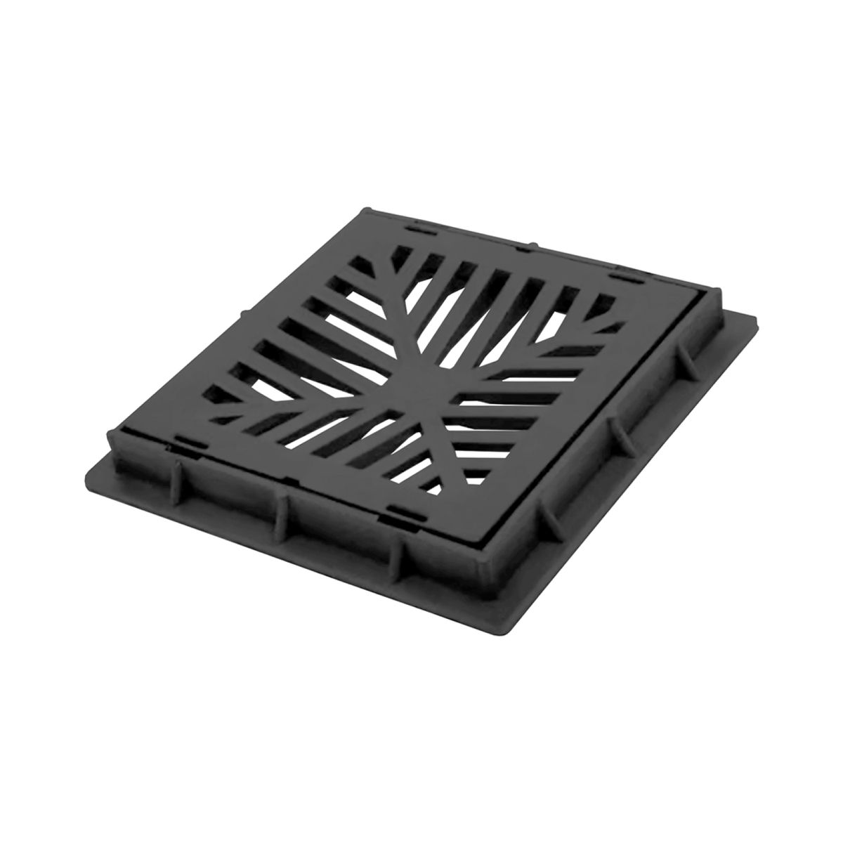 Cj de Grelha Quad Plastico 20x20 Preto Lgmais, marca  - Foto Principal
