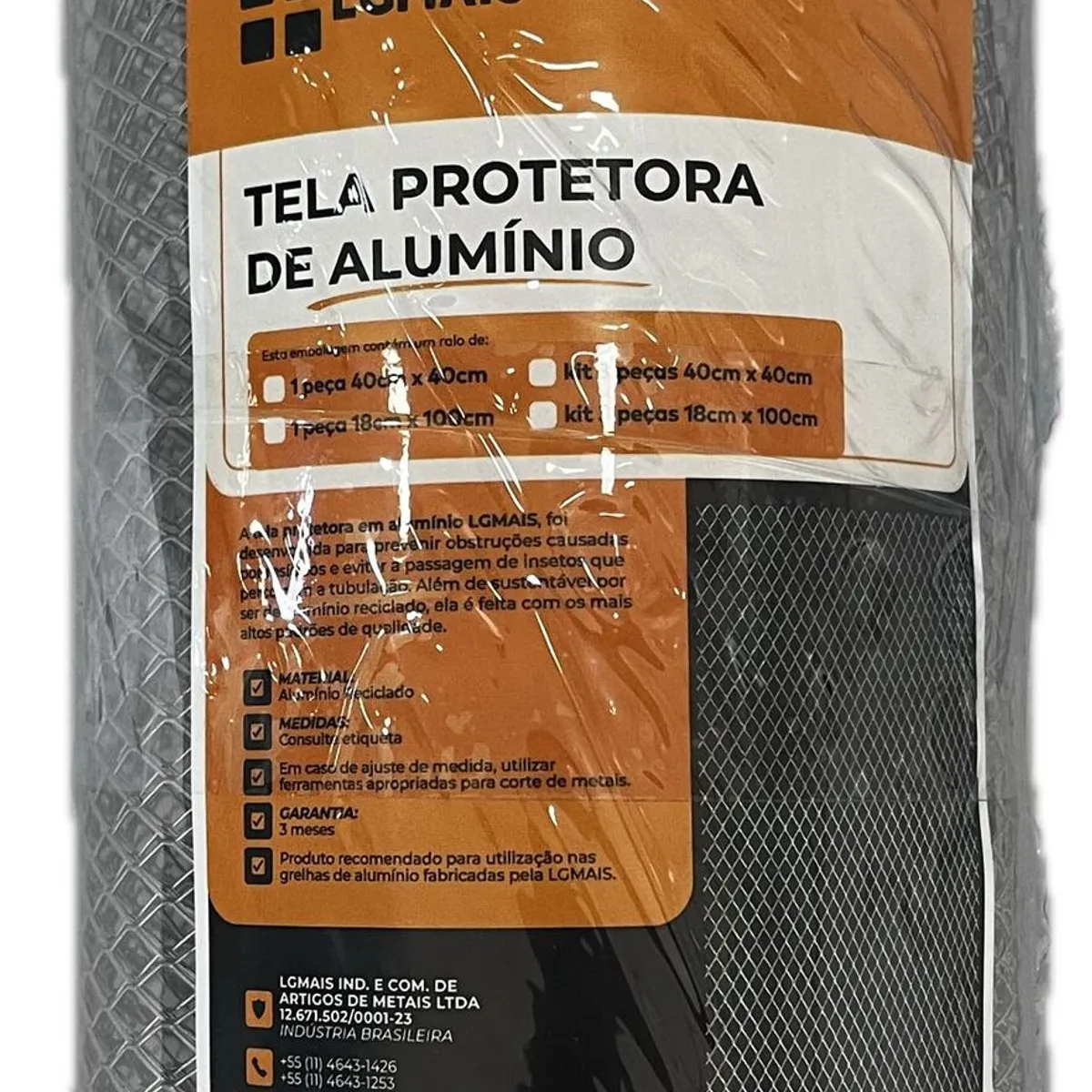 Kit Tela em Aluminio 20x100 com 3 Pecas Lgmais, marca  - Foto 2