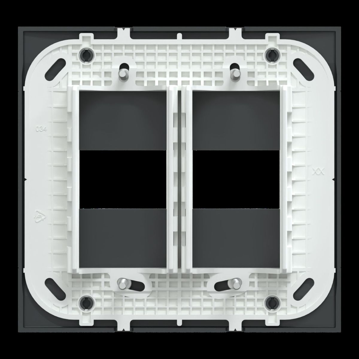 Pl com Suporte 4x4 2p Lunare Up Gr Fo Schneider, marca Schneider - Foto 2