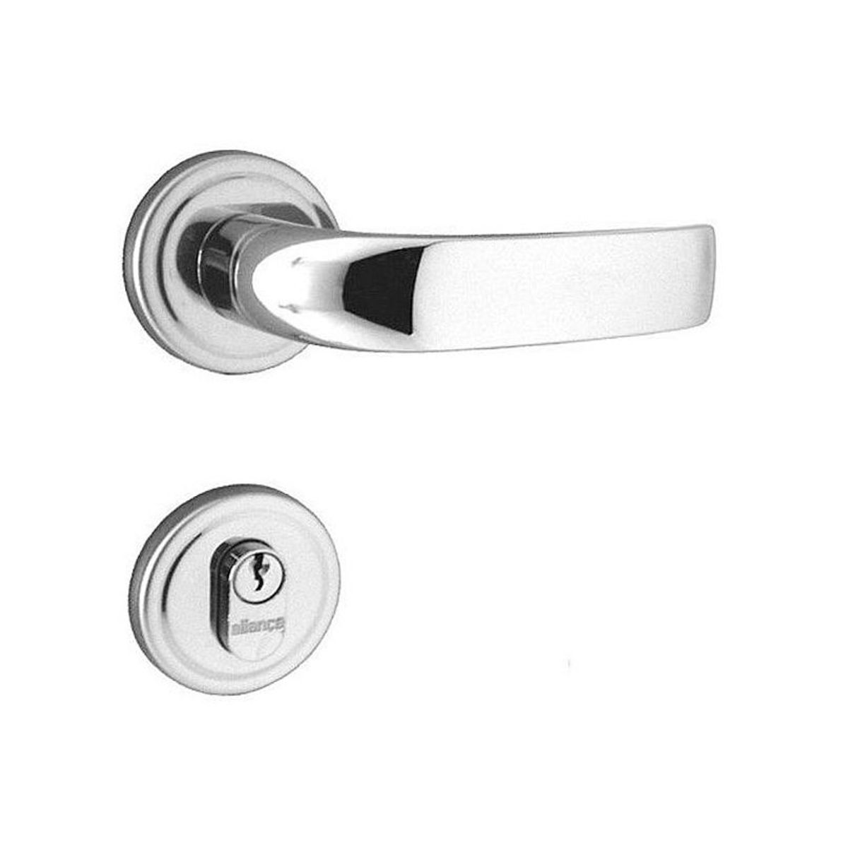 Fechadura 55011 Externa 55mm Cromado Aliança, marca Aliança - Foto Principal