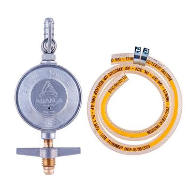Regulador De Gs Com Registro 504/1 Com Mangueira 0,8M 1Kg/H