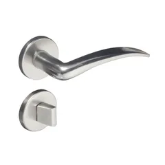 Fechadura 802 WC (Banheiro) Cromado Acetinado